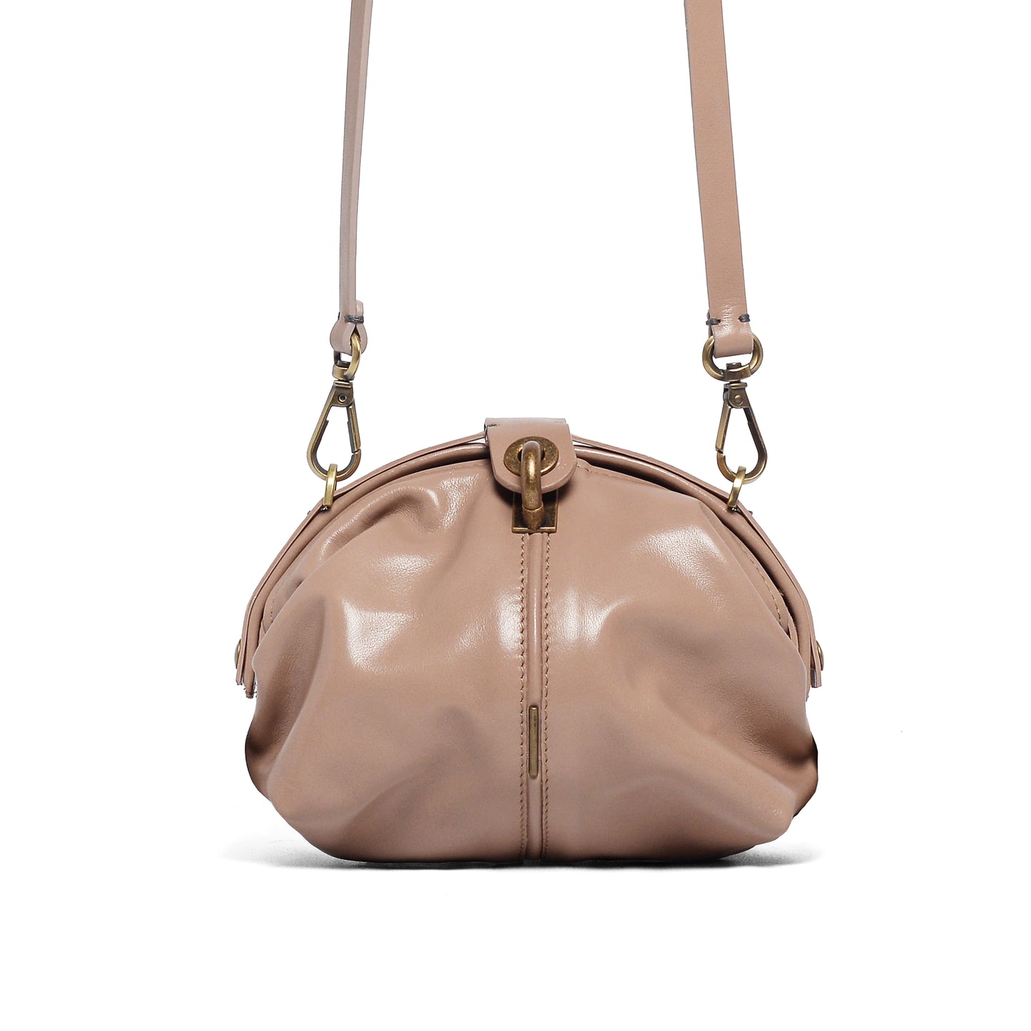 Pouf Small glossy nudo