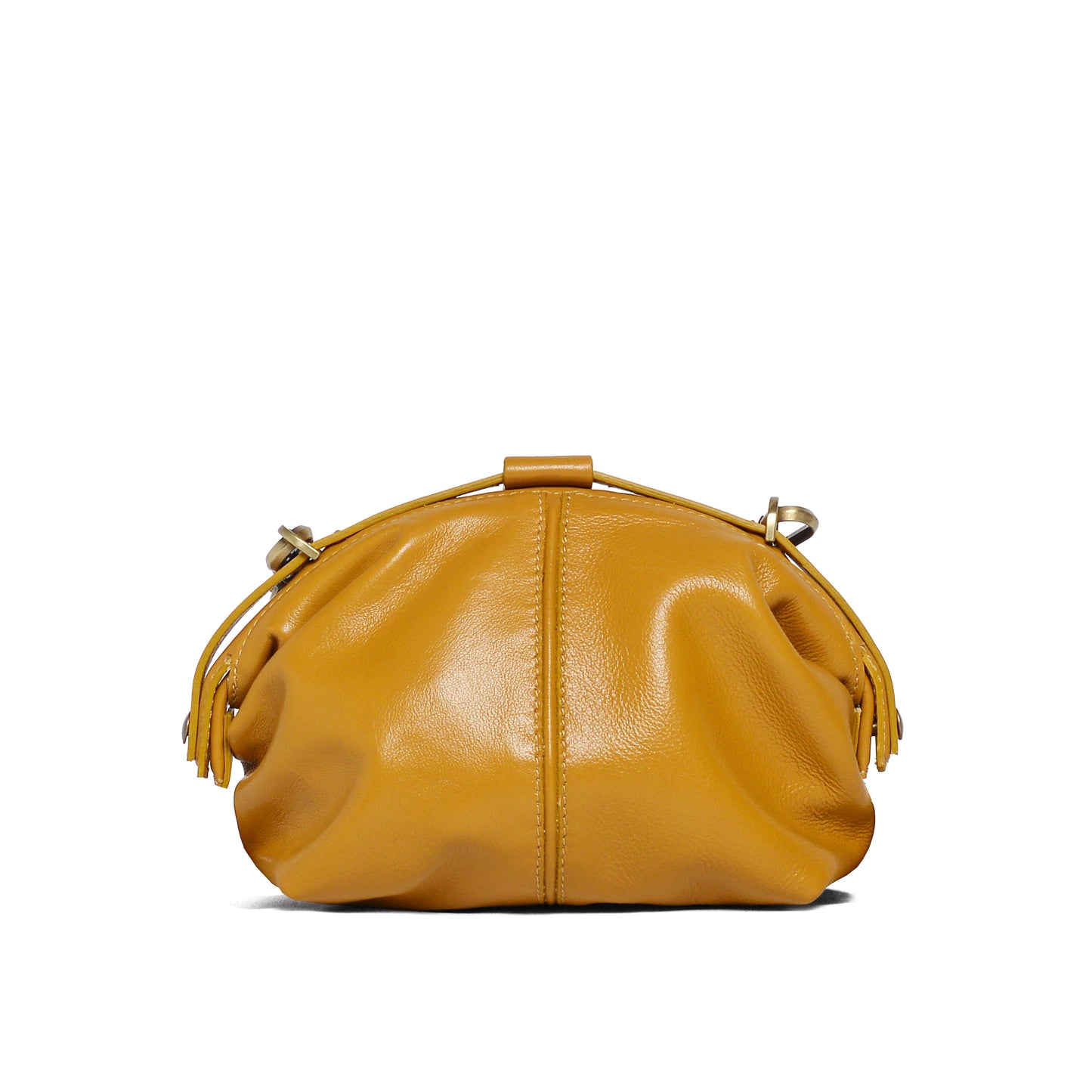 Pouf Small glossy ambra