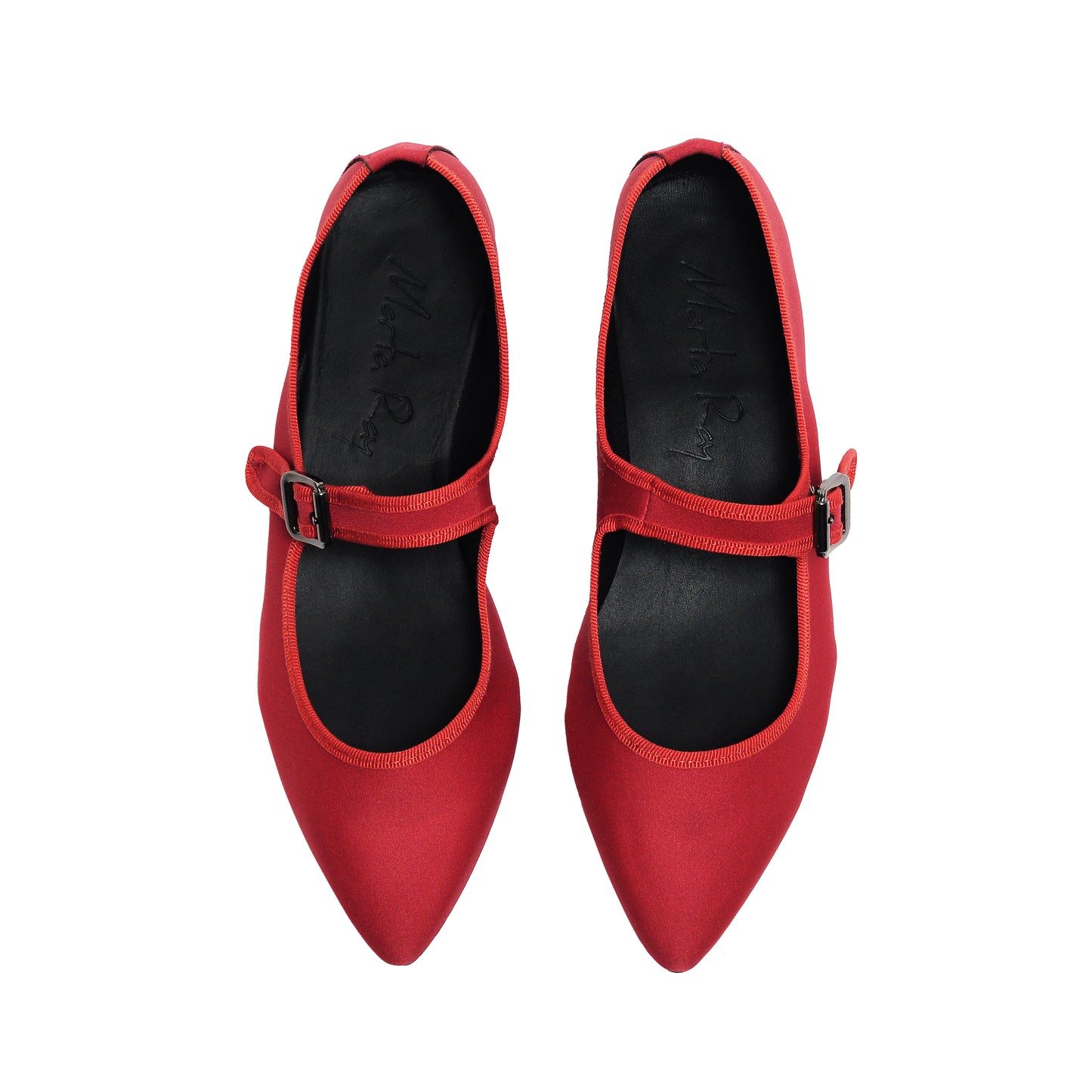 Scarpetta Flavia MJ satin rosso