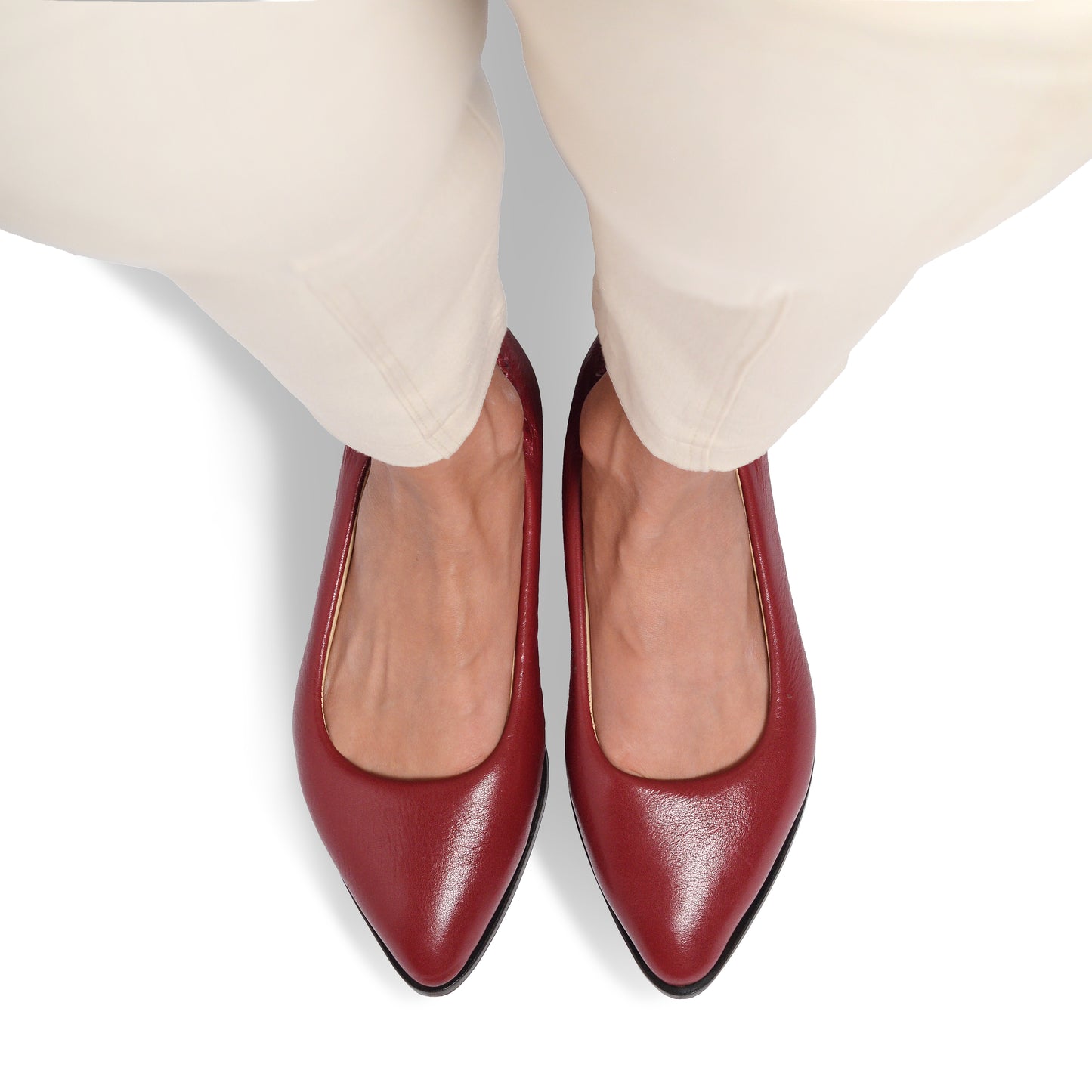 Augusta glossy ruby ballerina