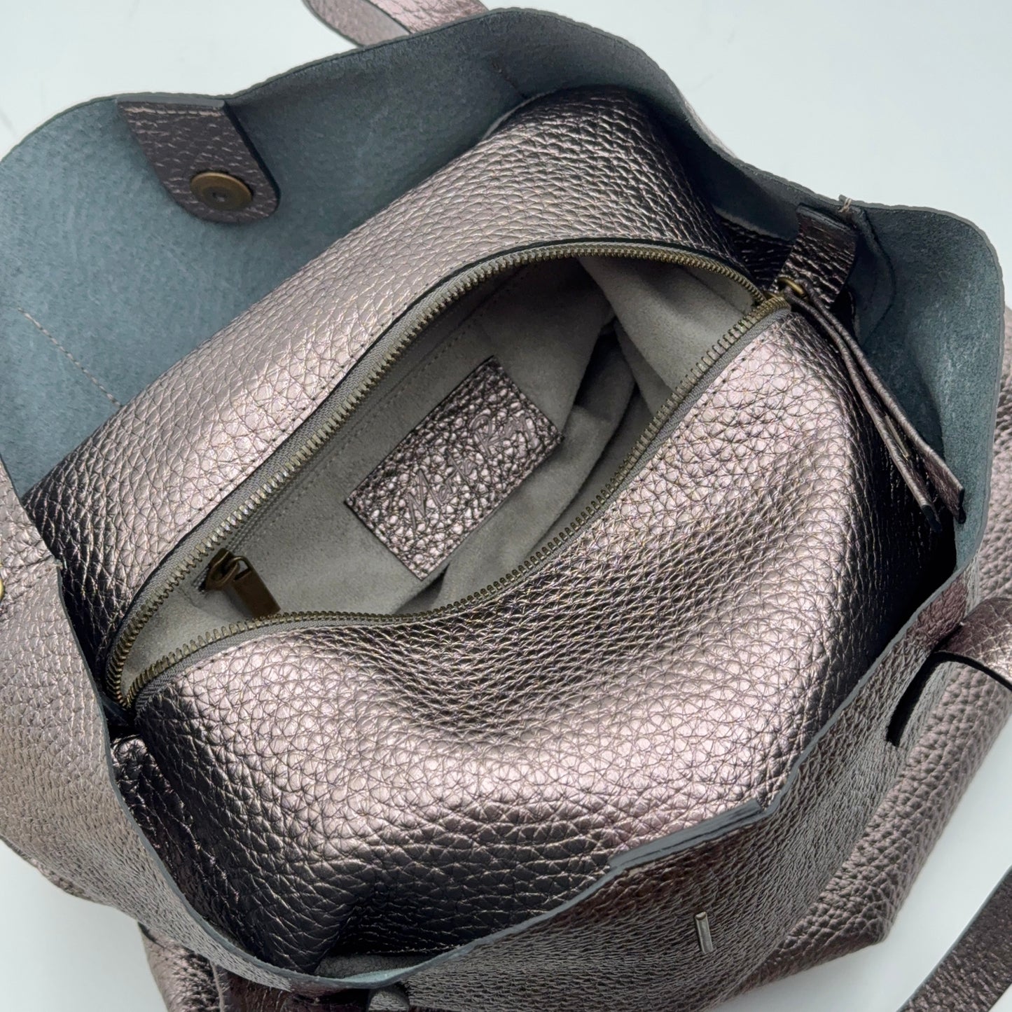Alice bag metaltaurus acciaio rose