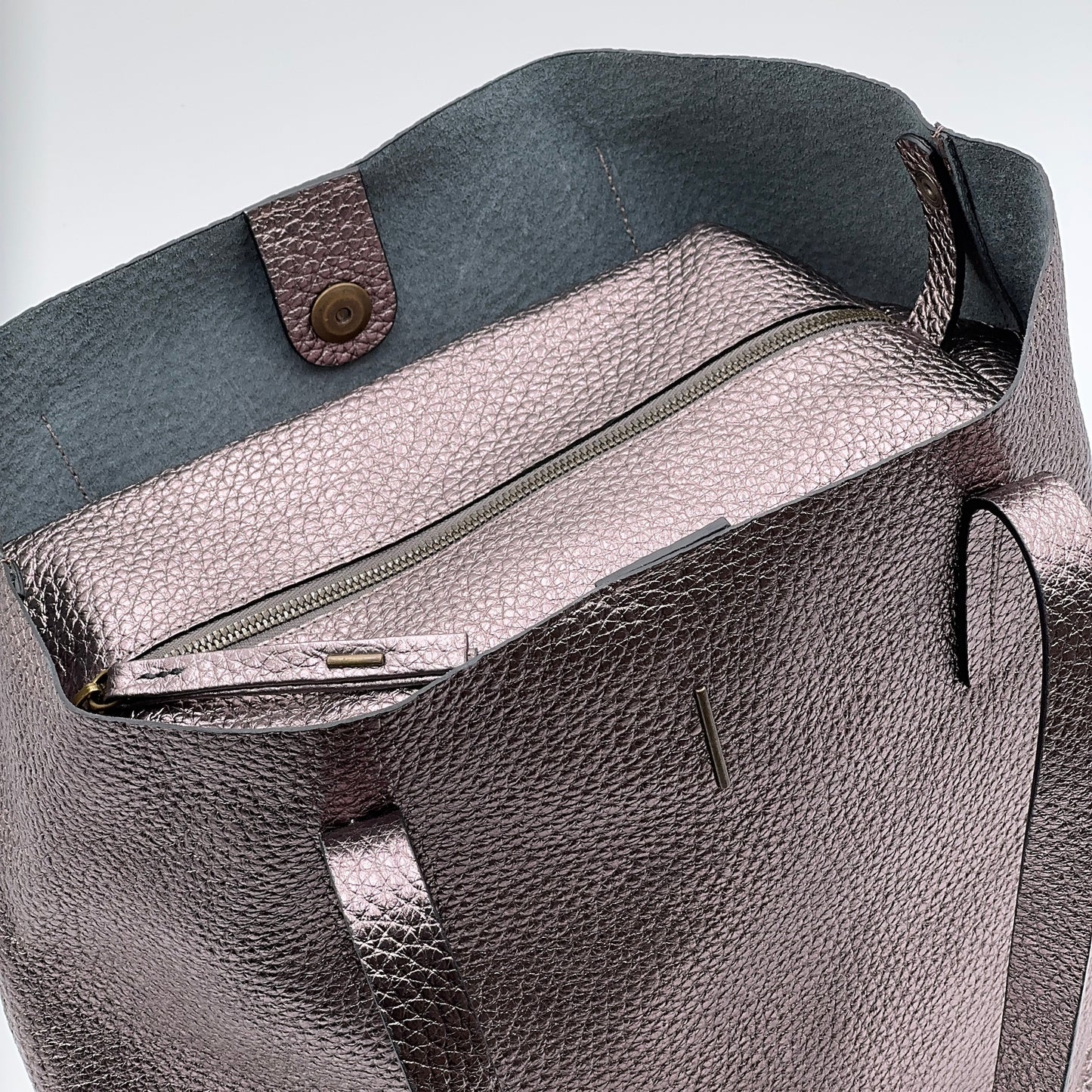 Alice bag metaltaurus acciaio rose