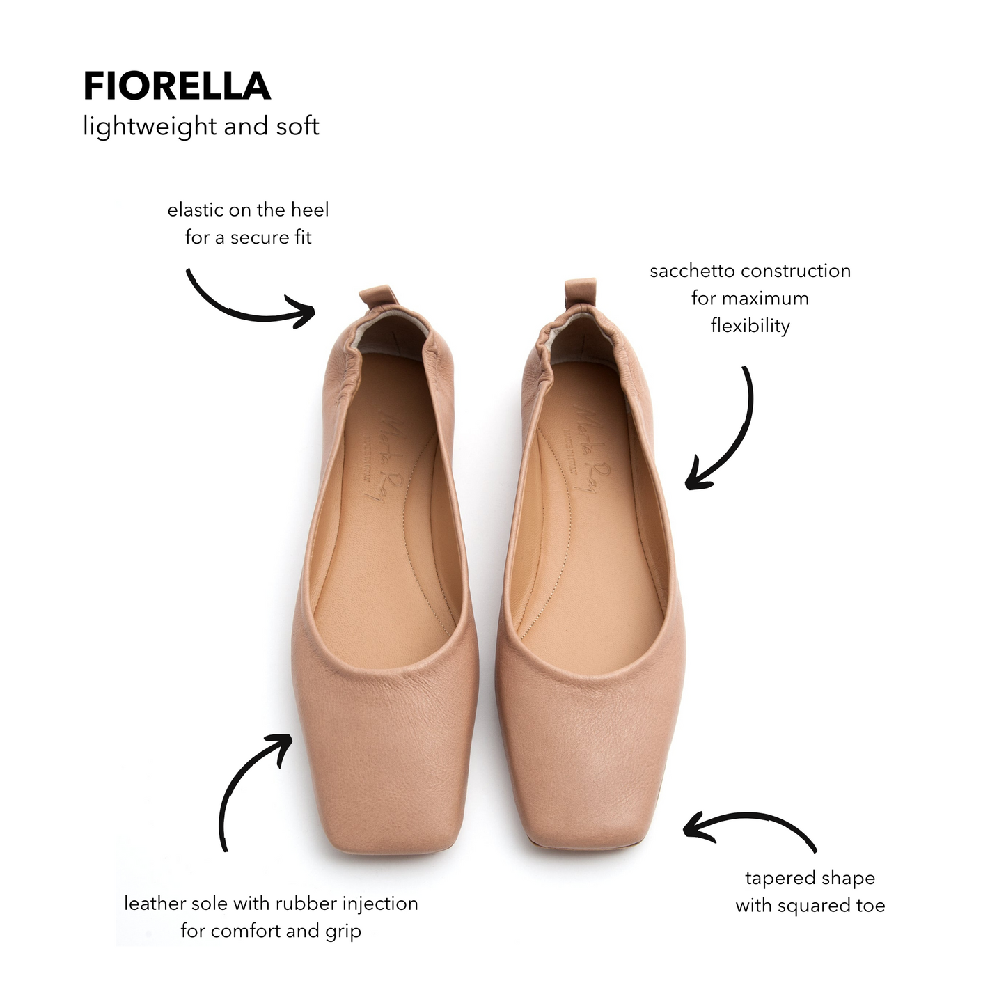 Ballerina Fiorella mousse nude