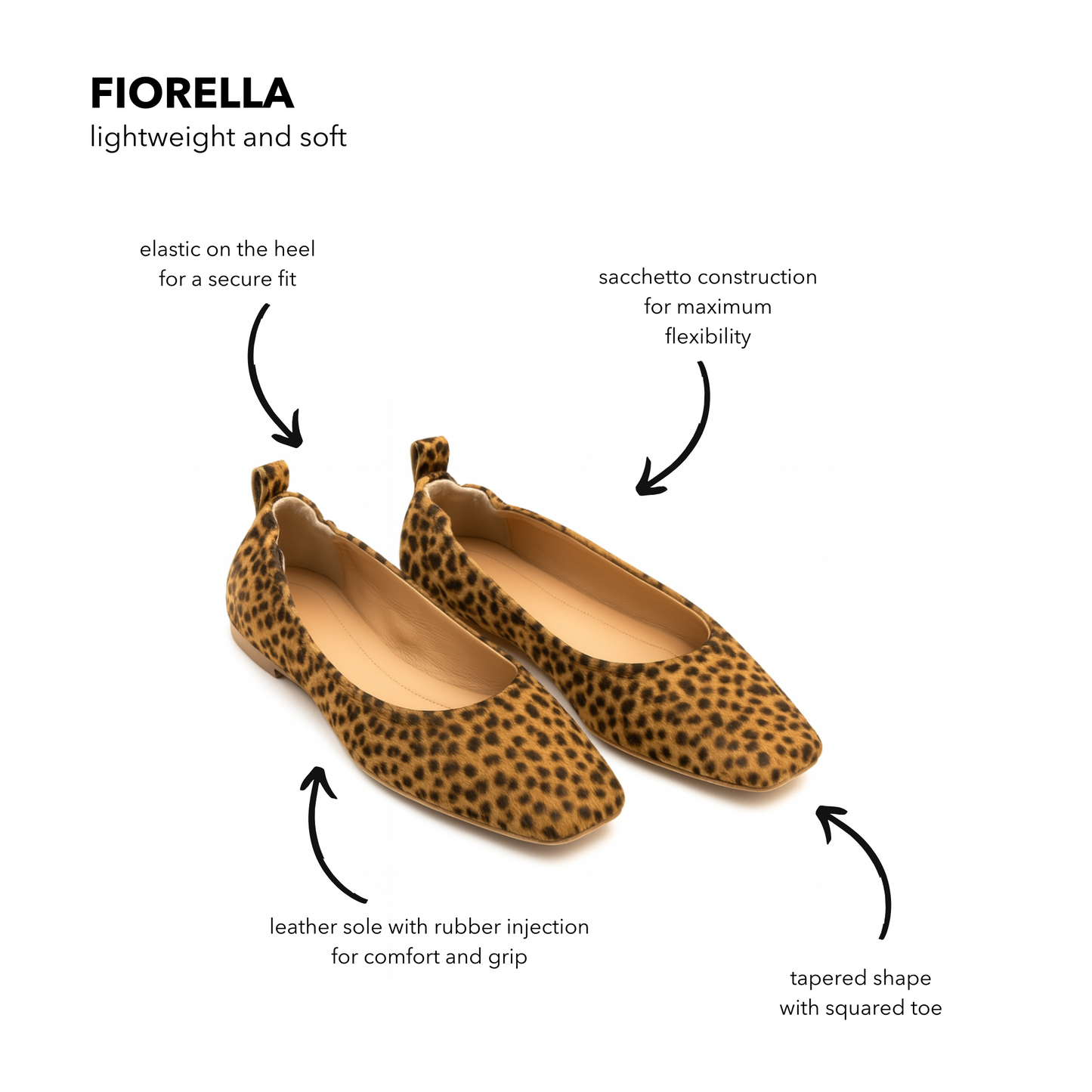 Ballerina Fiorella cavallino maculato