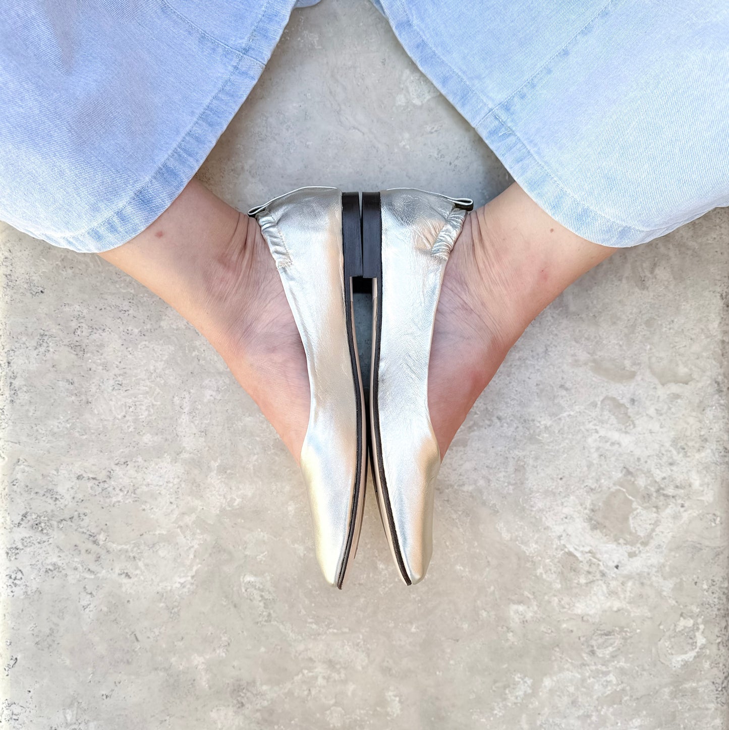 Ballerina Fiorella laminato platino
