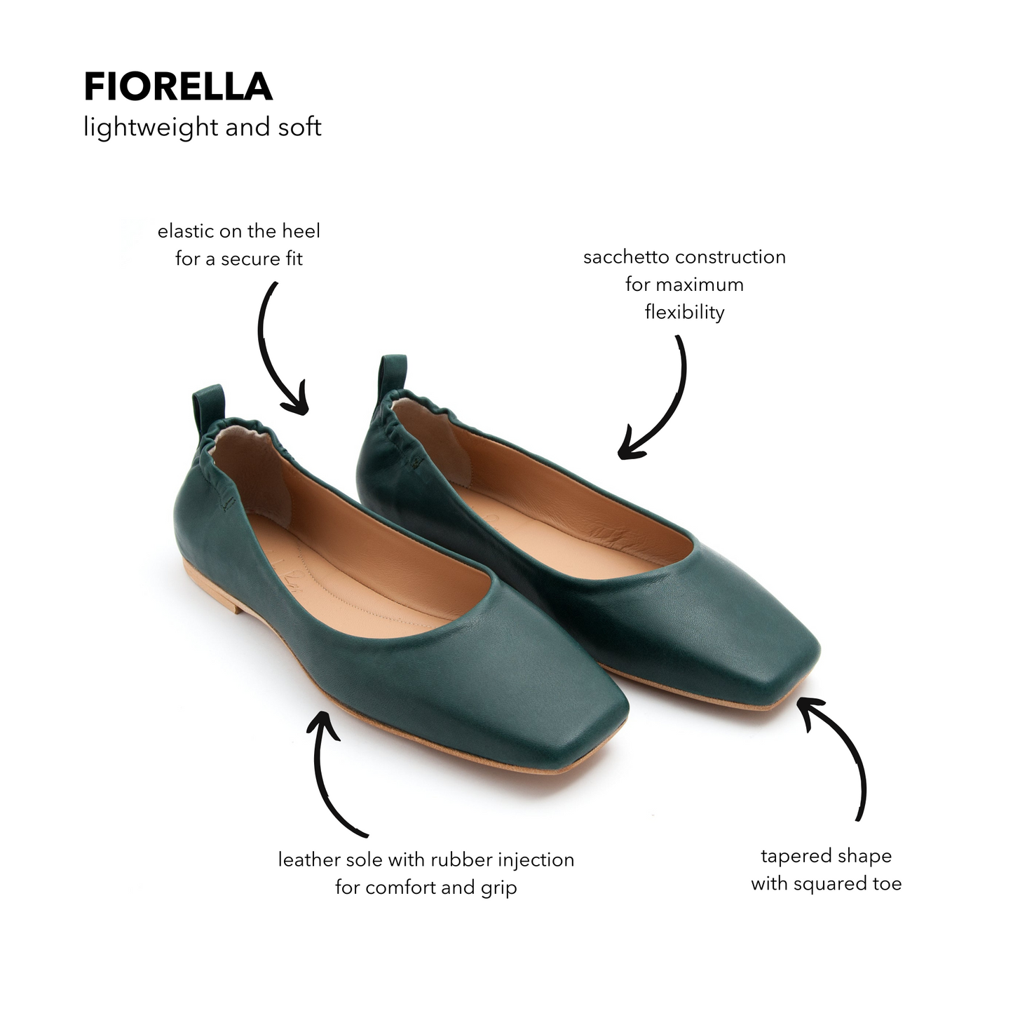 Ballerina Fiorella mousse cardo marino