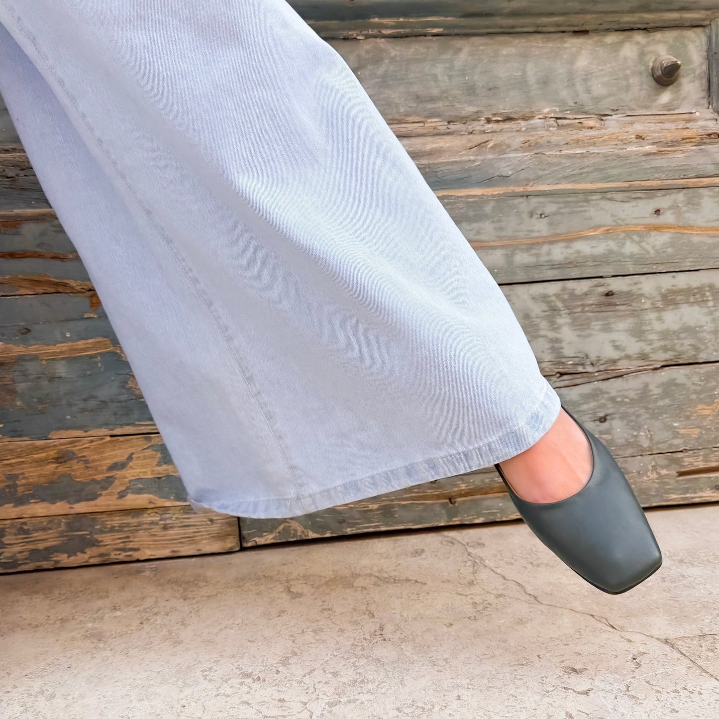 Ballerina Fiorella mousse cardo marino