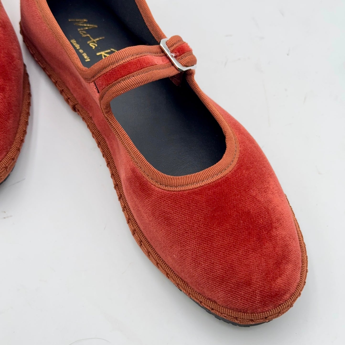 Bebe Mary Jane velluto terra bruciata