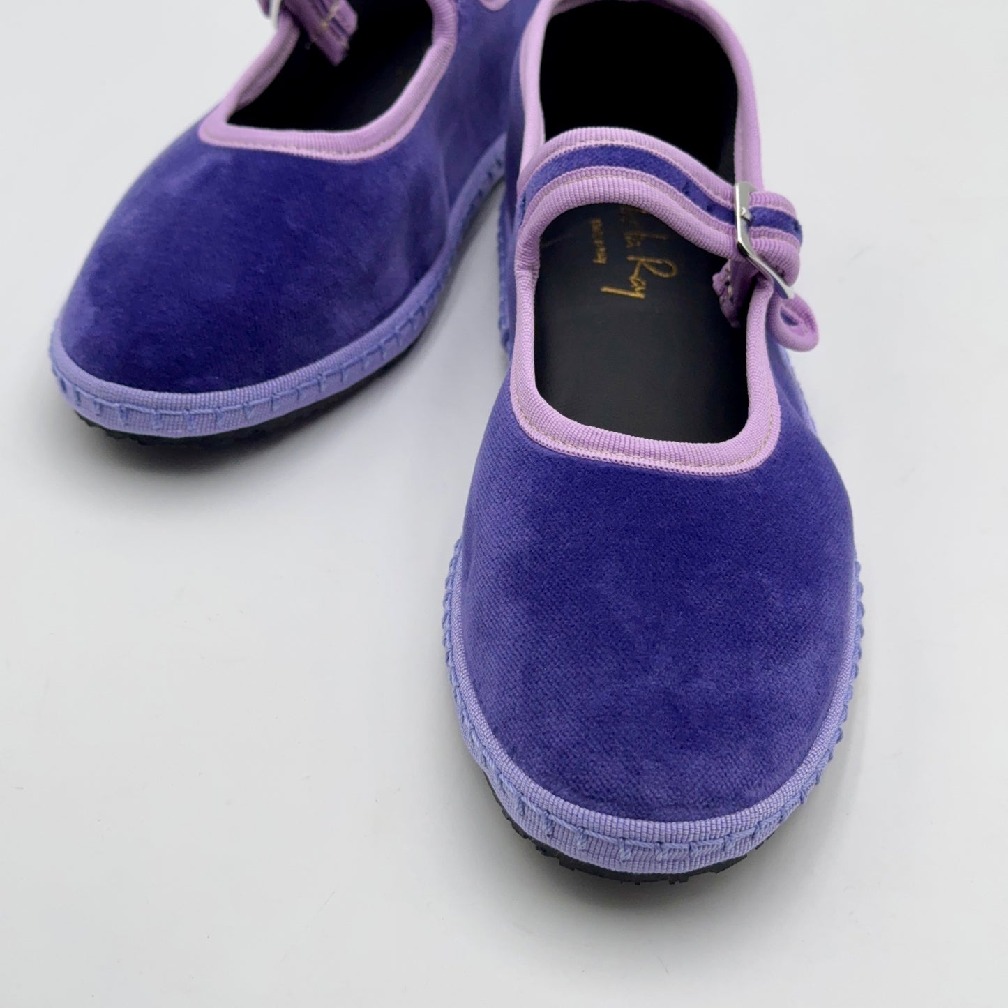 Bebe Mary Jane velluto viola