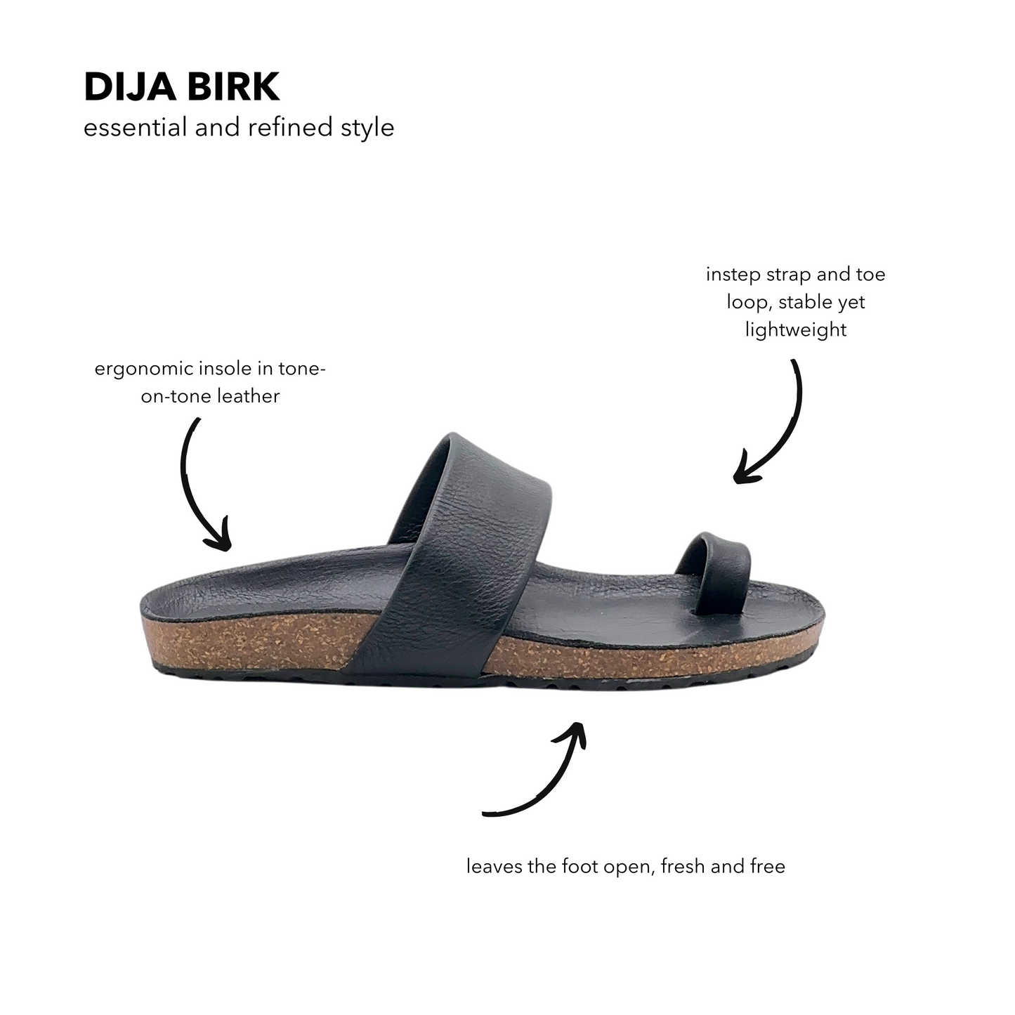 Dija birk mousse nero