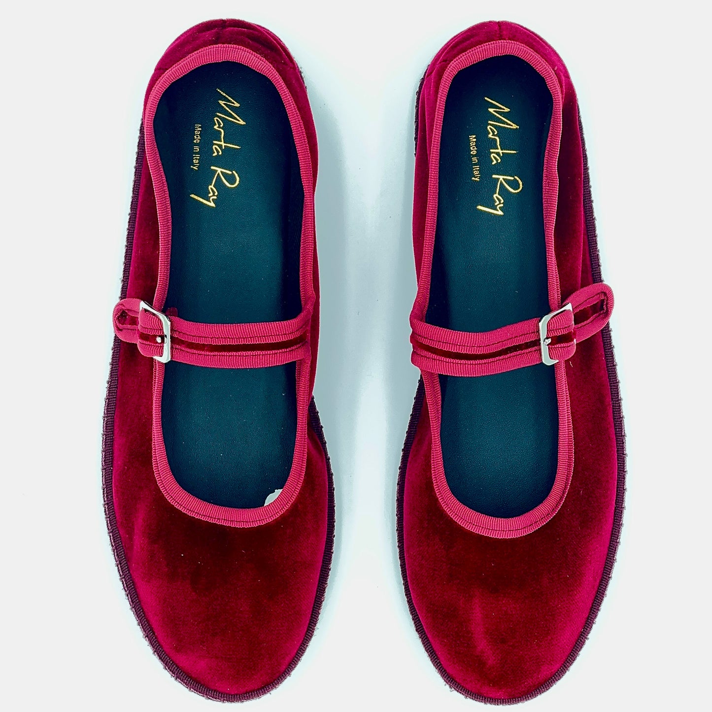 Friulana mary jane velluto bordeaux