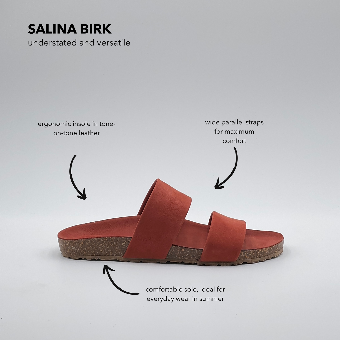 Salina birk long beach cuoio inglese