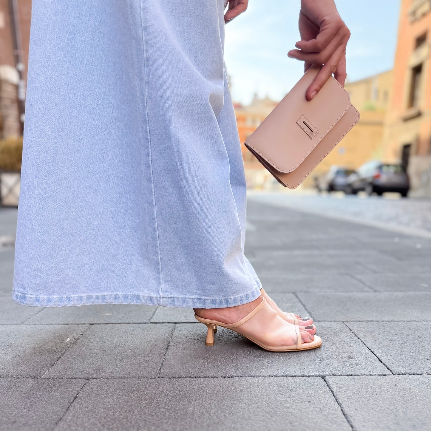 Sandalo Vela tulle nude