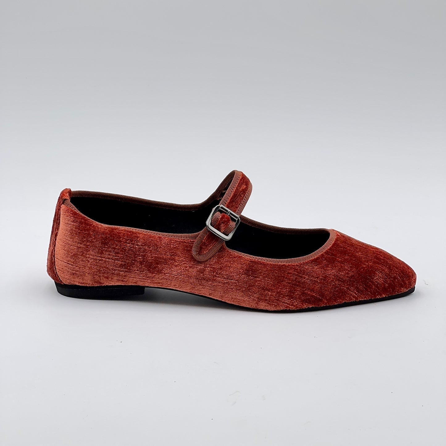 Scarpetta Flavia MJ velluto perla ruggine