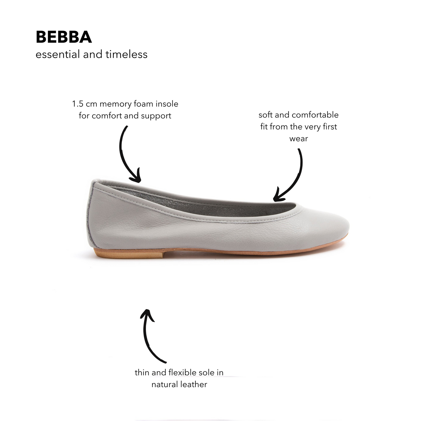 Fog mousse ballerina