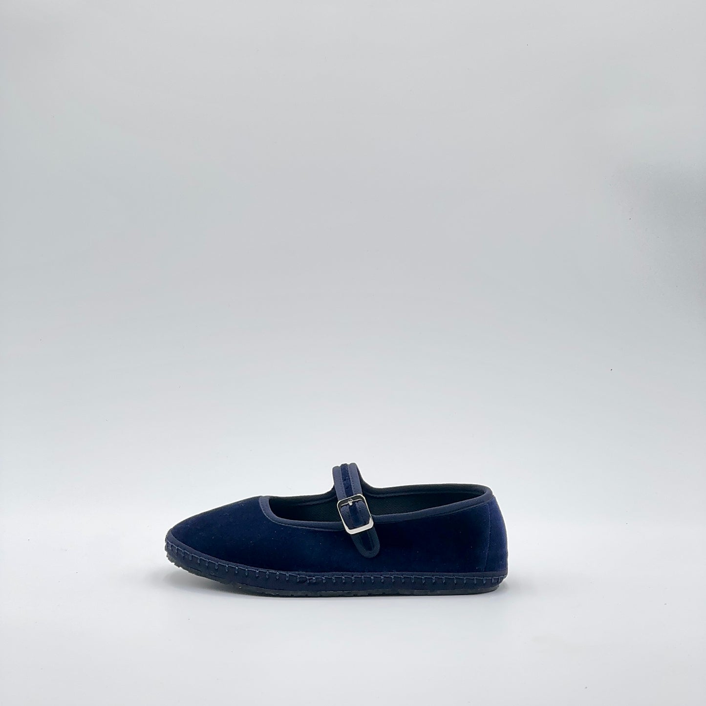 Friulana Mary Jane velluto blue scuro