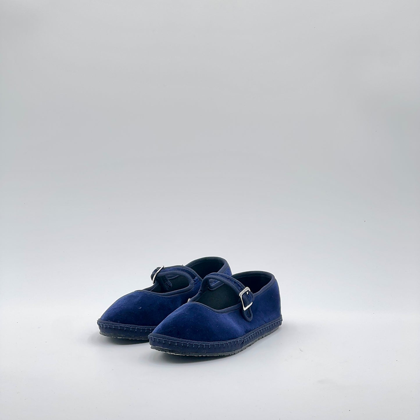 Friulana Mary Jane velluto blue scuro