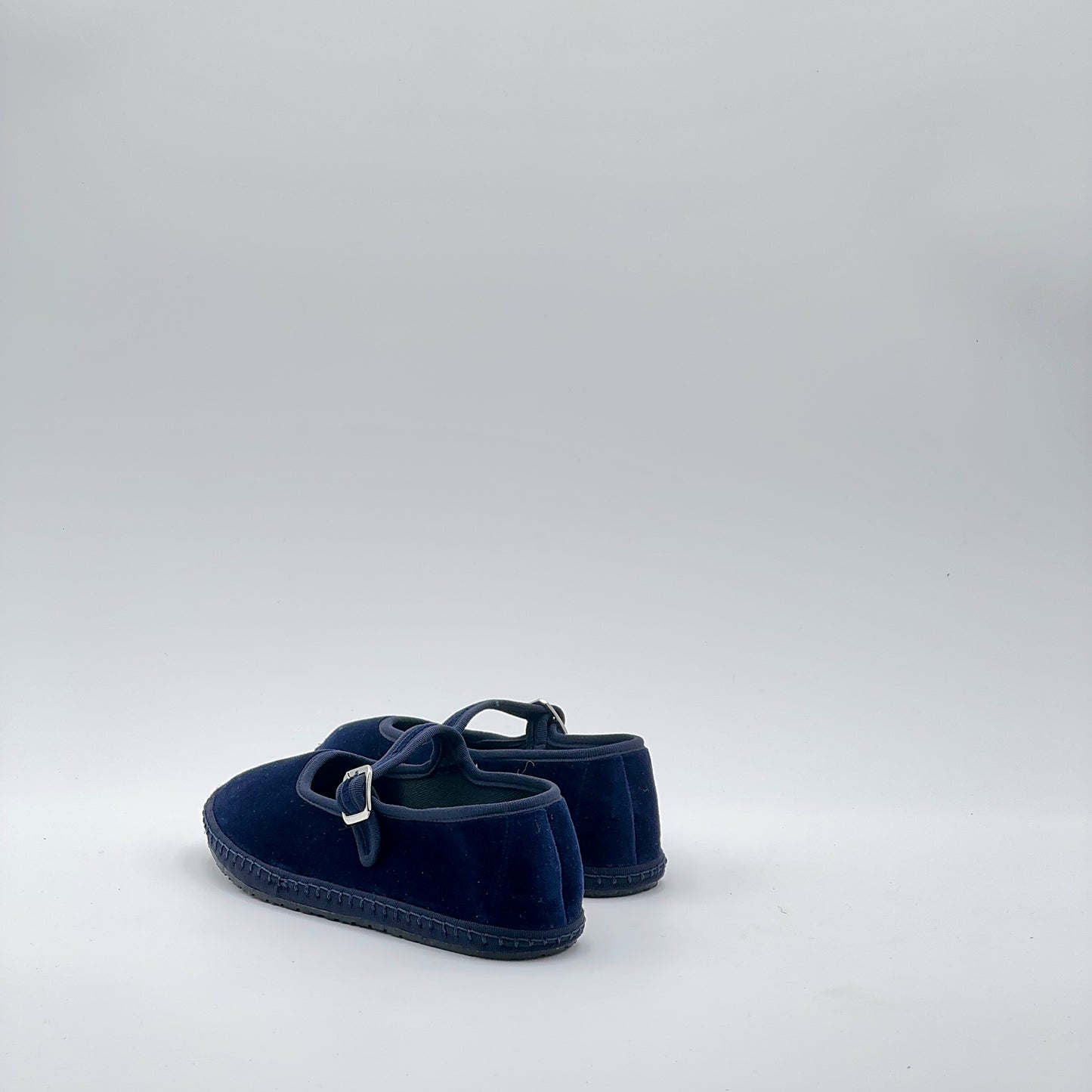 Friulana Mary Jane velluto blue scuro