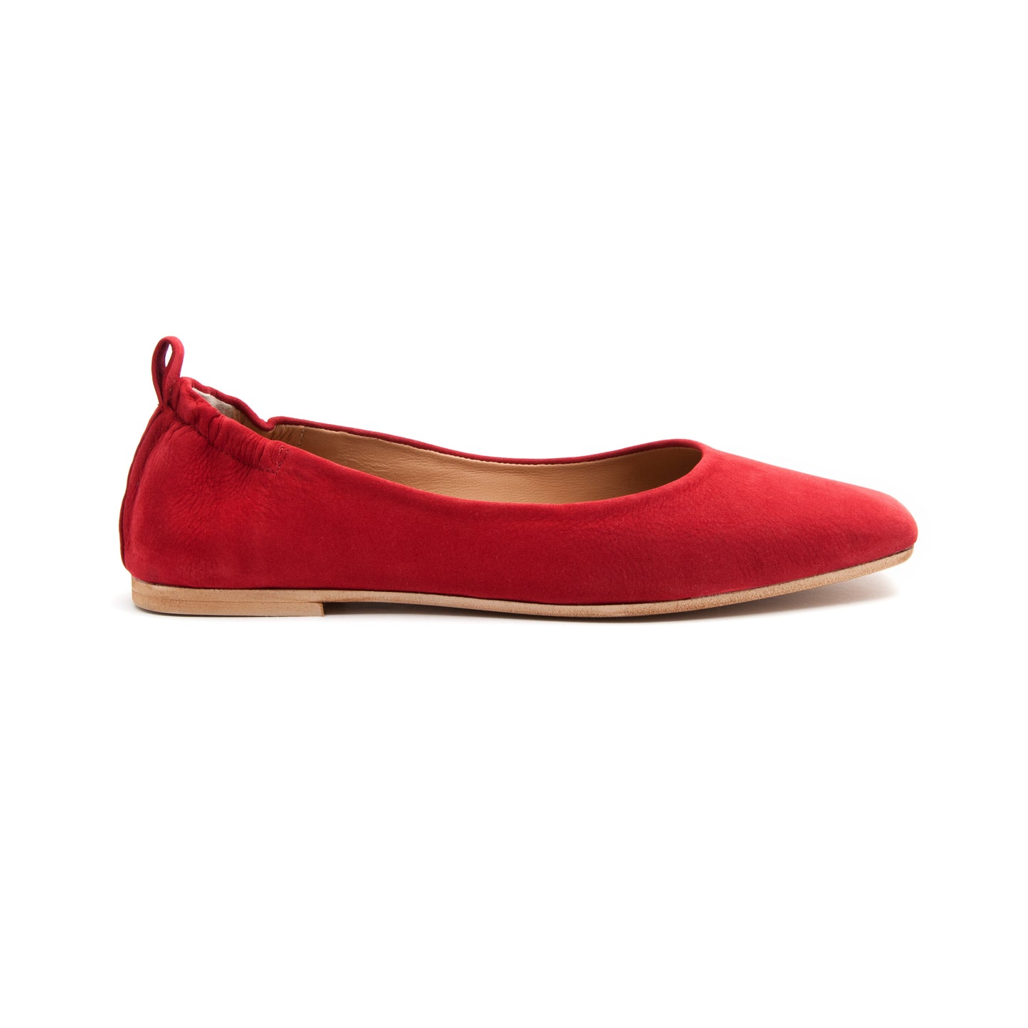 Ballerina sacchetto quadrata long beach rosso