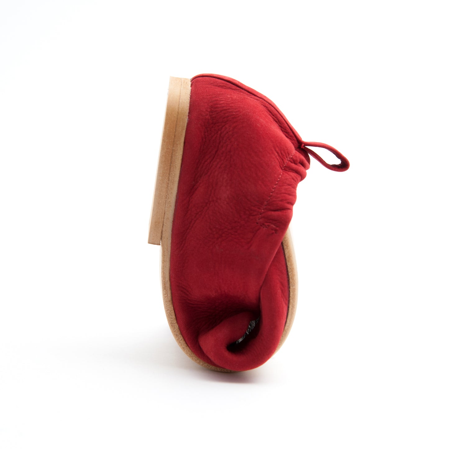 Ballerina sacchetto quadrata long beach rosso