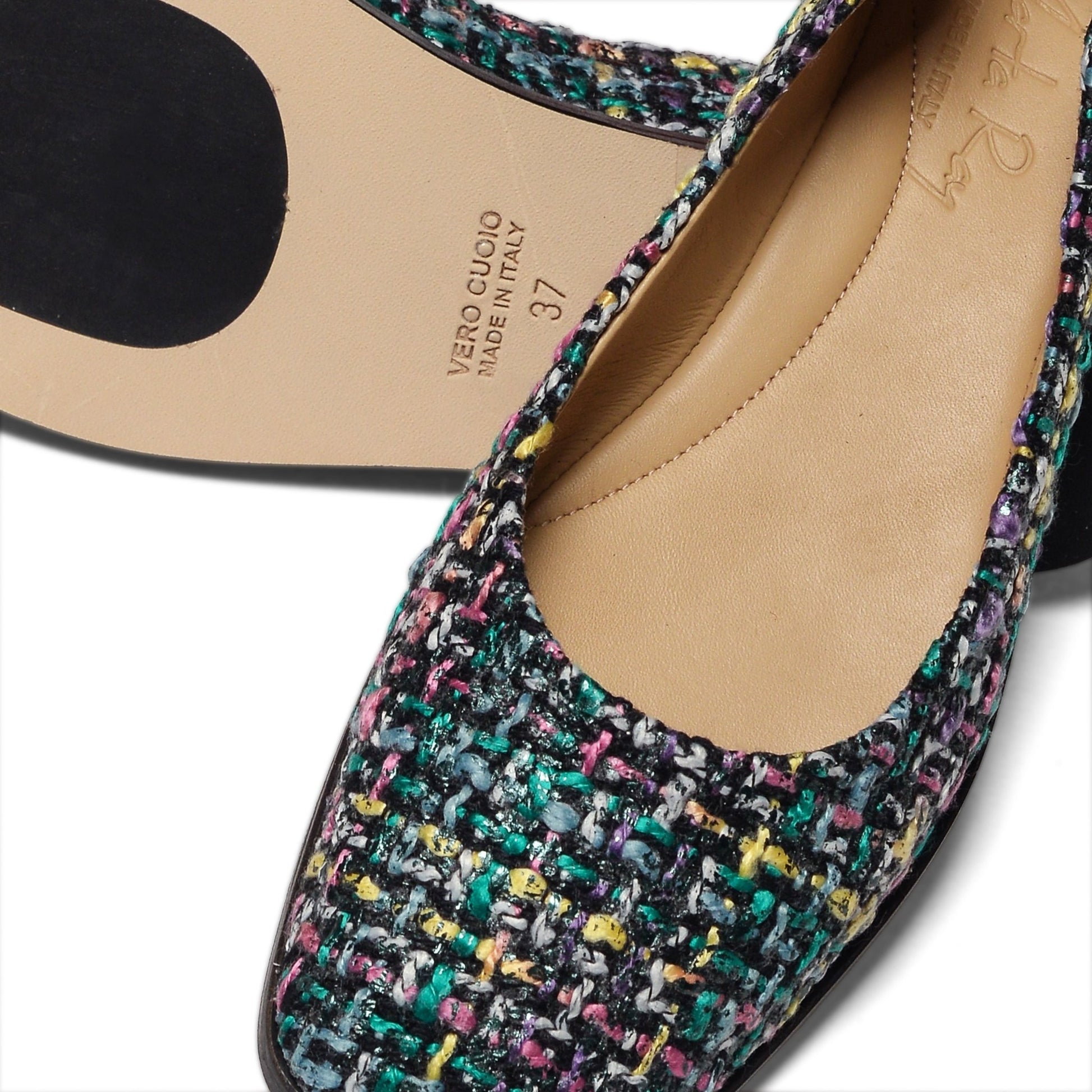 Ballerina Fiore boucle nero - Marta Ray