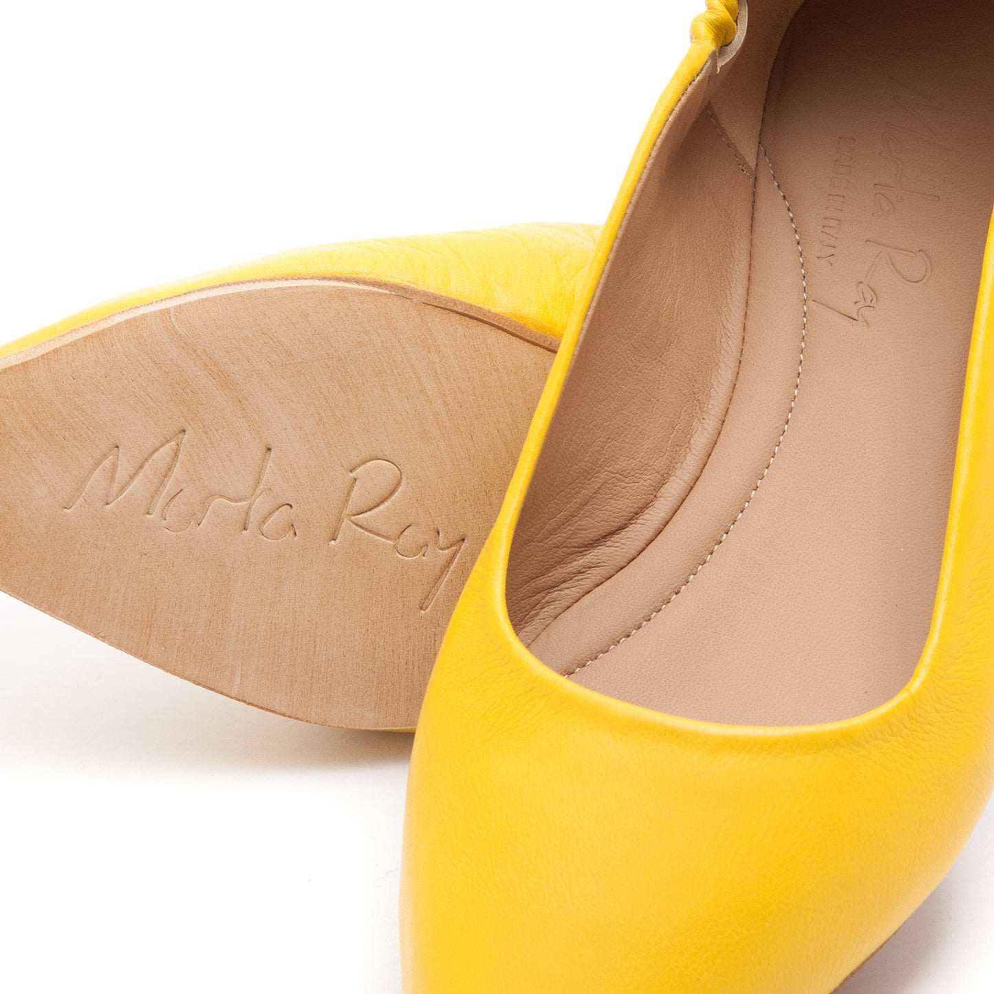 Ballerina punta sacchetto mousse sole - Marta Ray