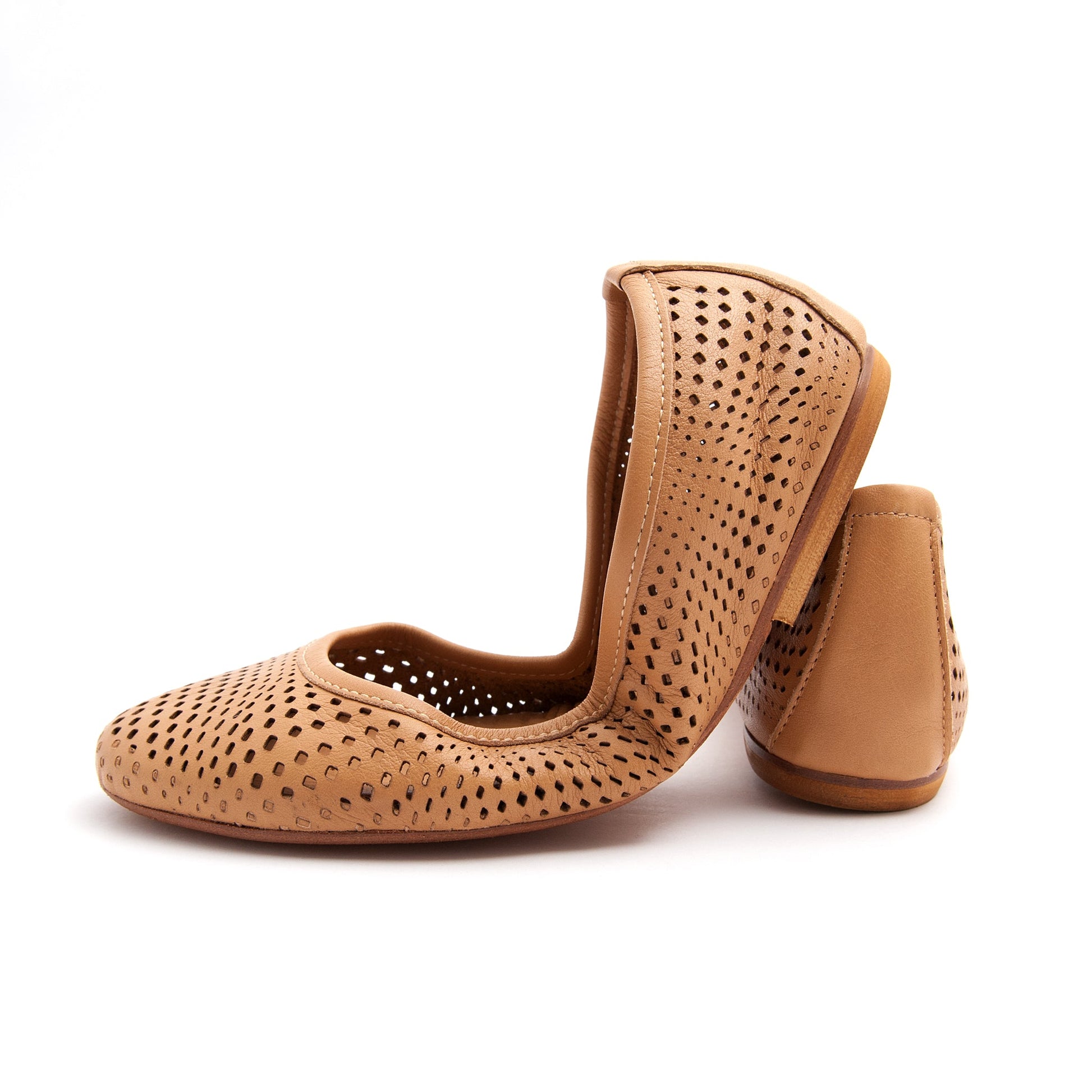 Ballerina quadri mousse mandorla - Marta Ray