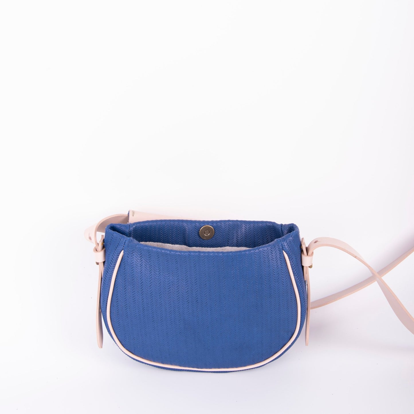 Daisy spighetta blu + cuoio nude - Marta Ray