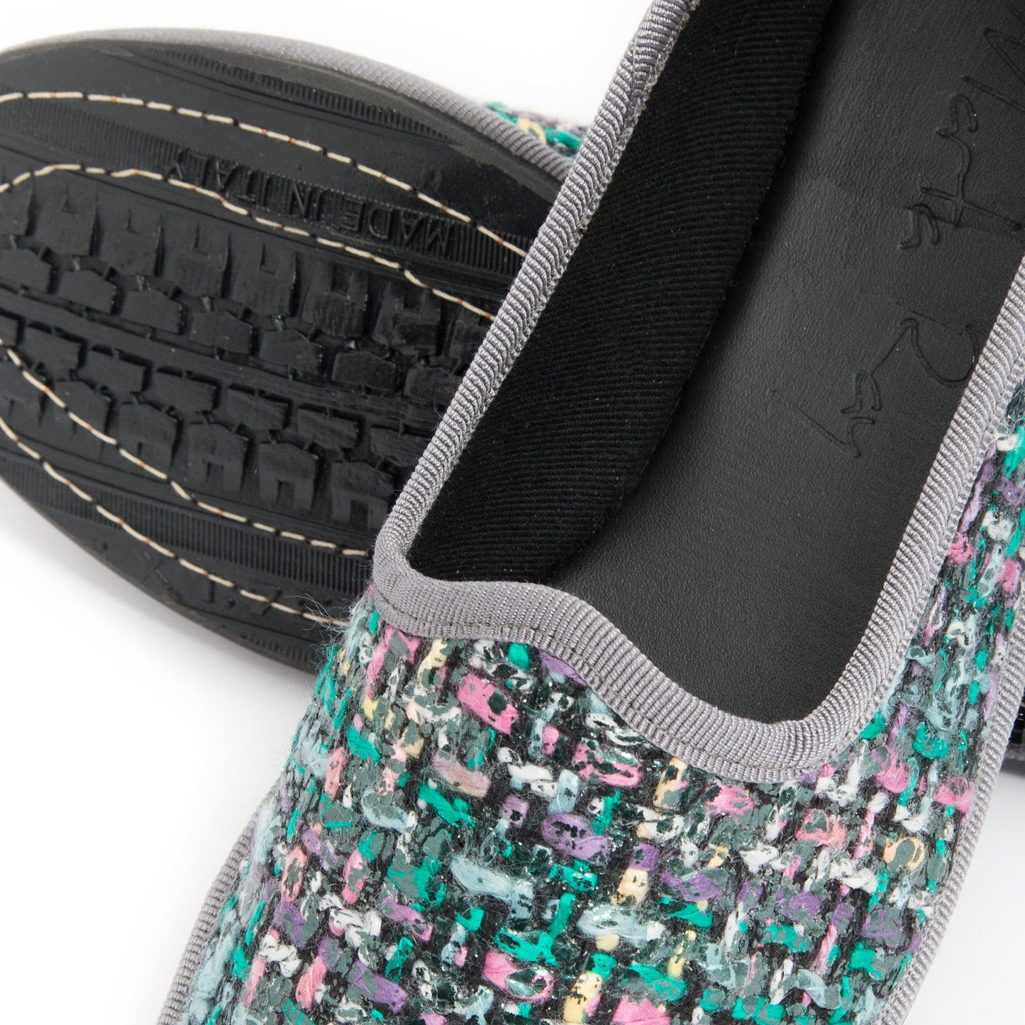 Friulana sacchetto boucle laminato nero - Marta Ray