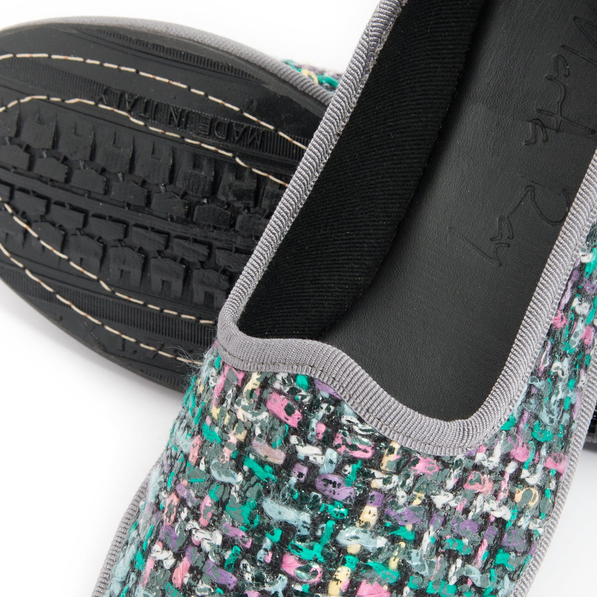 Friulana sacchetto boucle laminato nero - Marta Ray