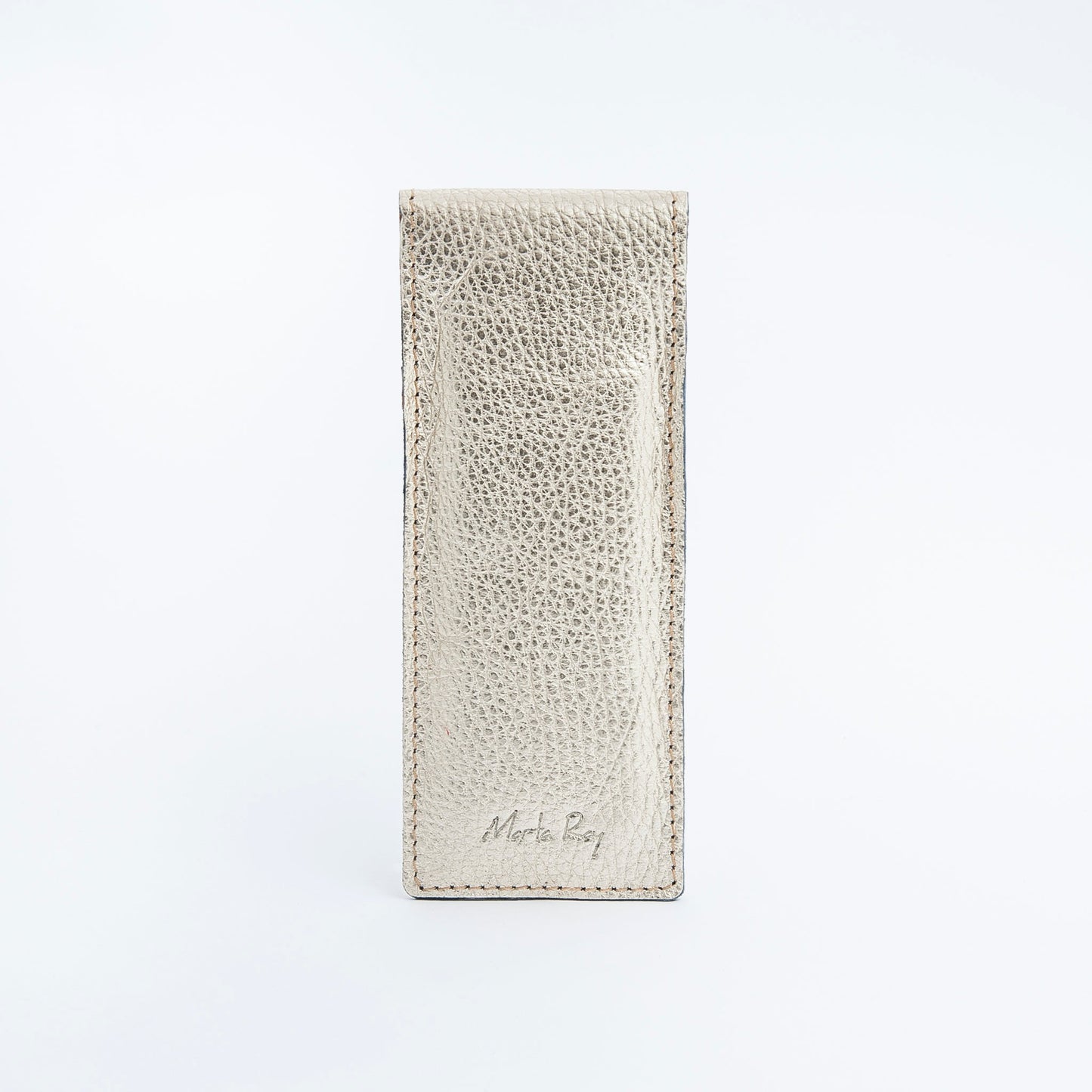 Pen portapenne martellato laminato platino - Marta Ray