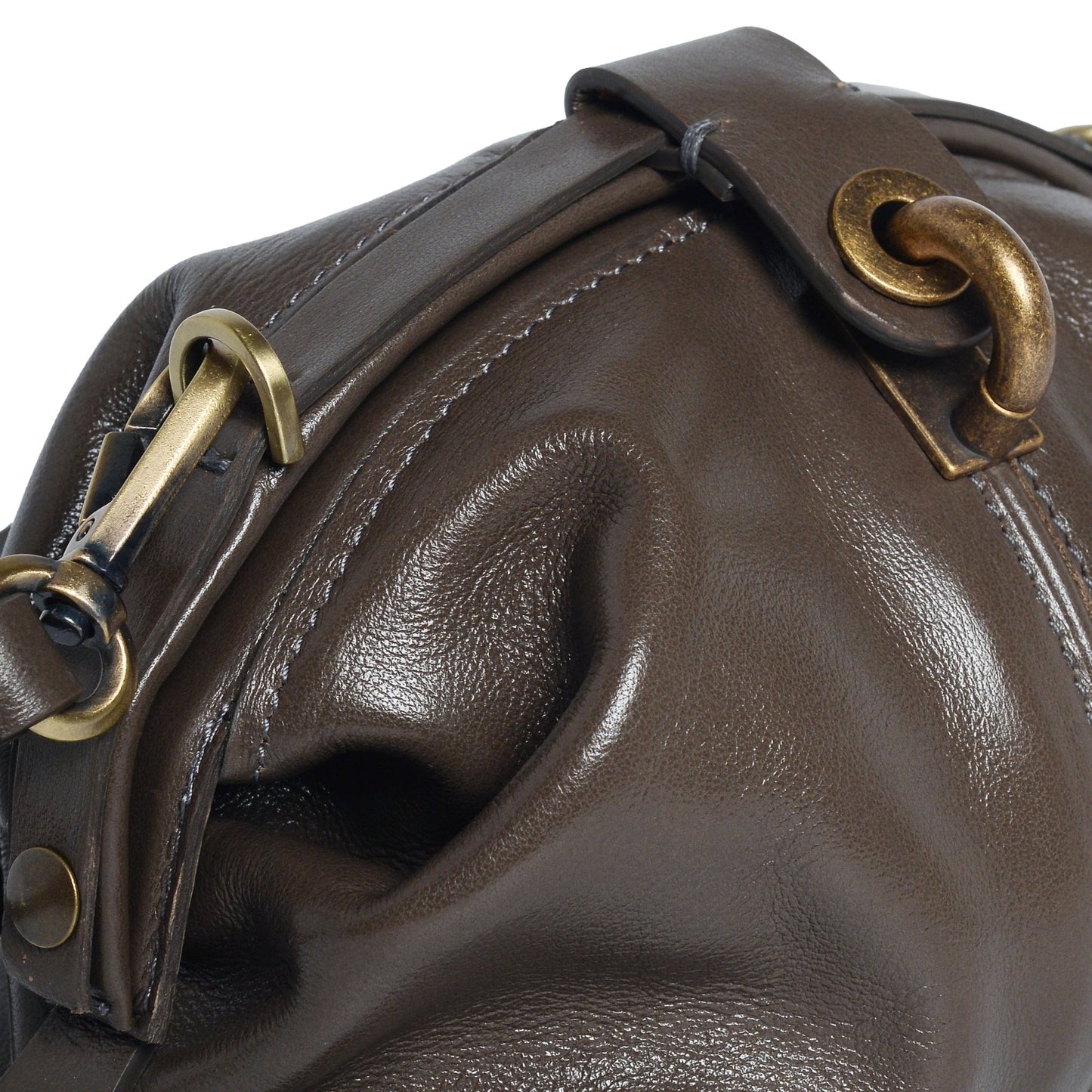 Pouf Small glossy taupe - Marta Ray