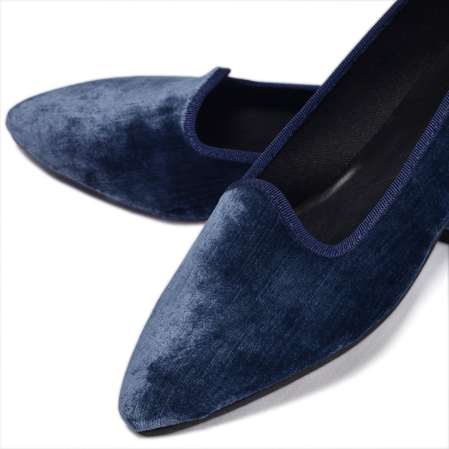 Scarpetta Flavia velluto perla notte - Marta Ray