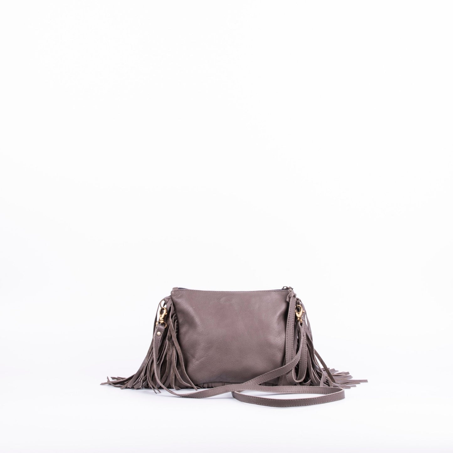 Sissy mousse grigio - pochette a tracolla in pelle grigia - Marta Ray