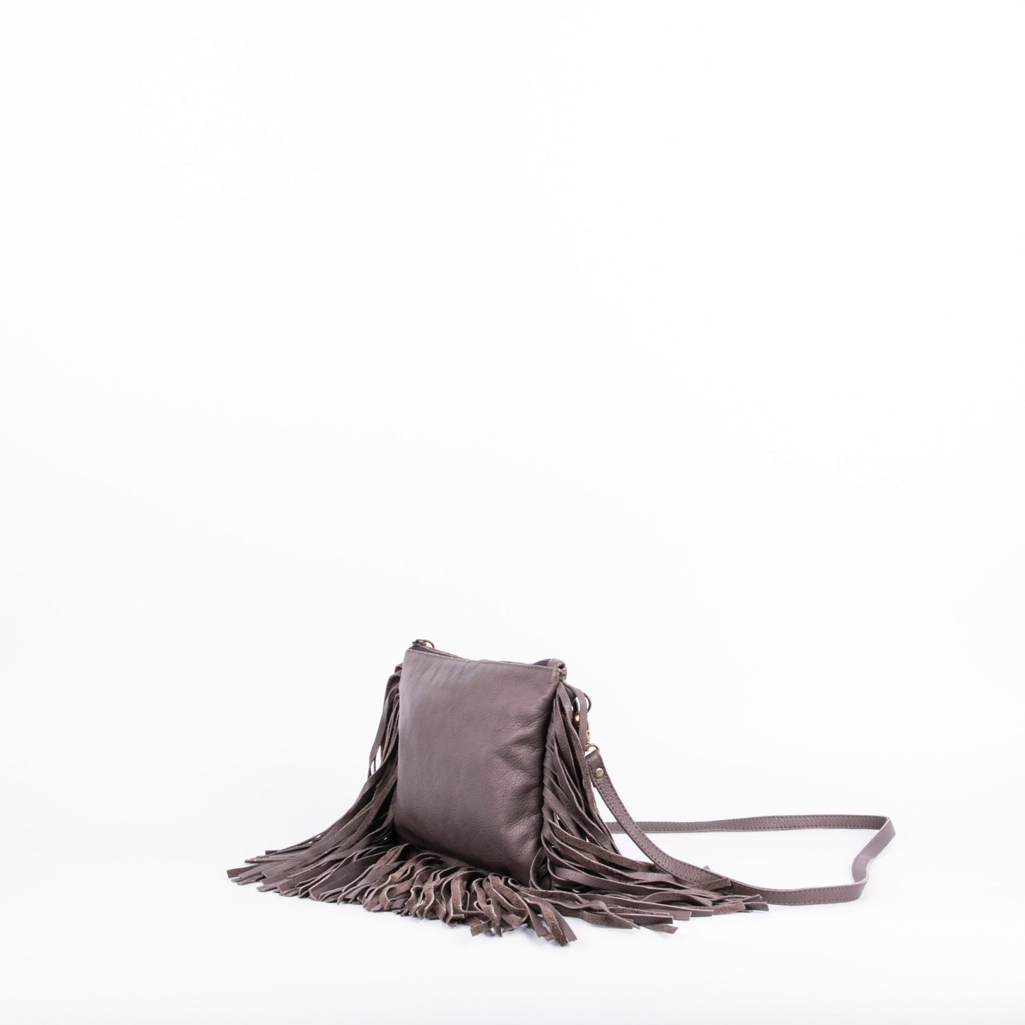 Sissy mousse grigio - pochette a tracolla in pelle grigia - Marta Ray
