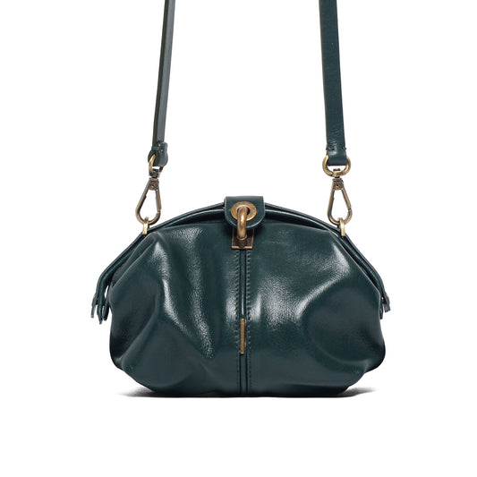 Pouf Small glossy verde