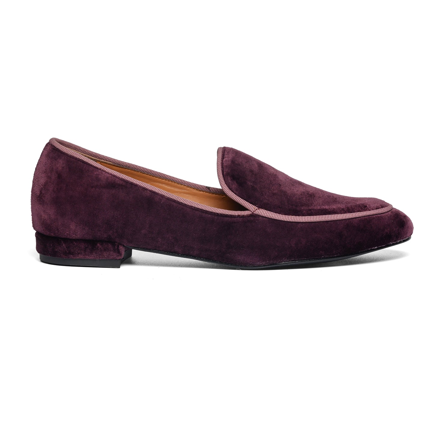 Iris plum velvet moccasin