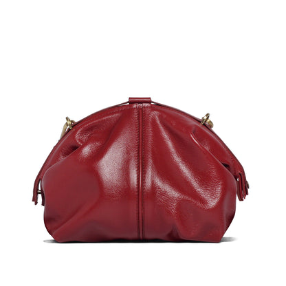 Pouf Medium glossy rubino