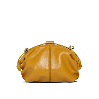 Pouf Small glossy ambra