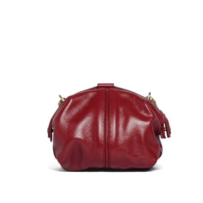 Pouf Small glossy rubino