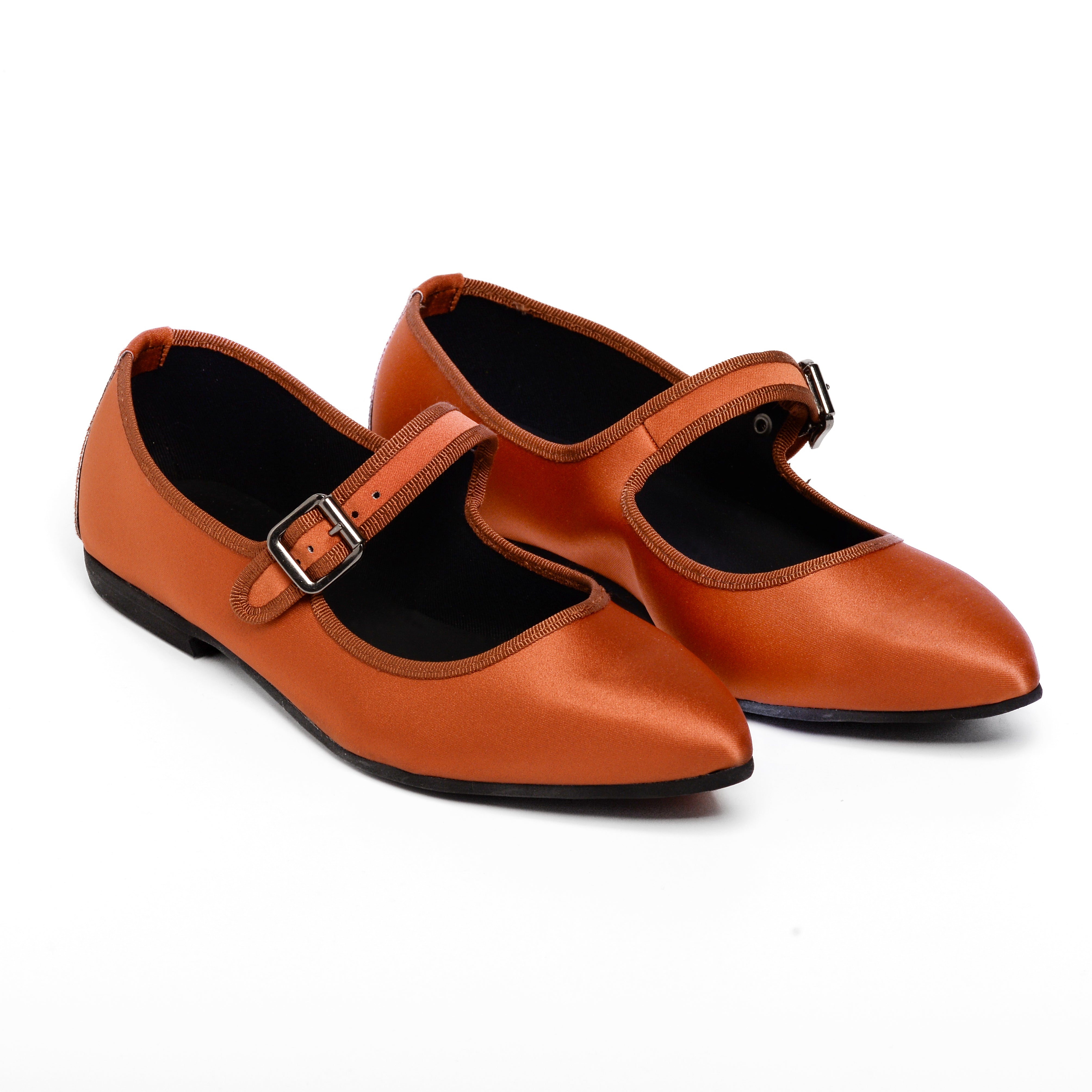 Flavia Mary Jane satin rame