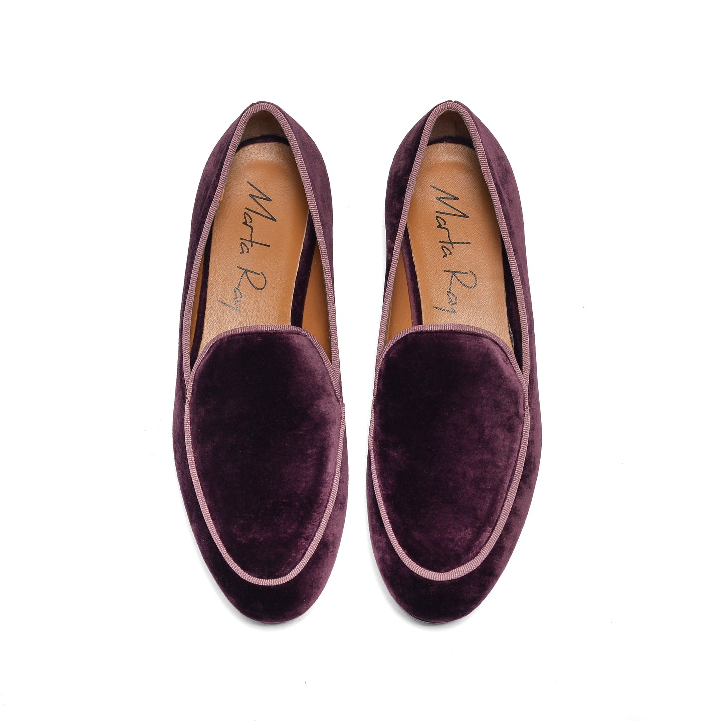 Iris plum velvet moccasin