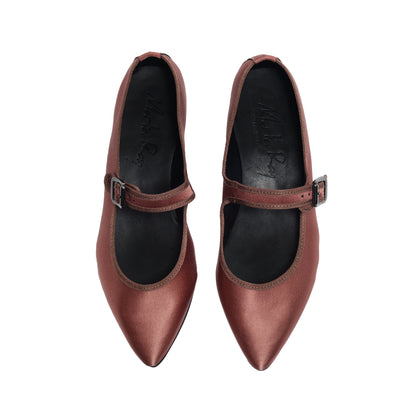 Scarpetta Flavia MJ satin confetto