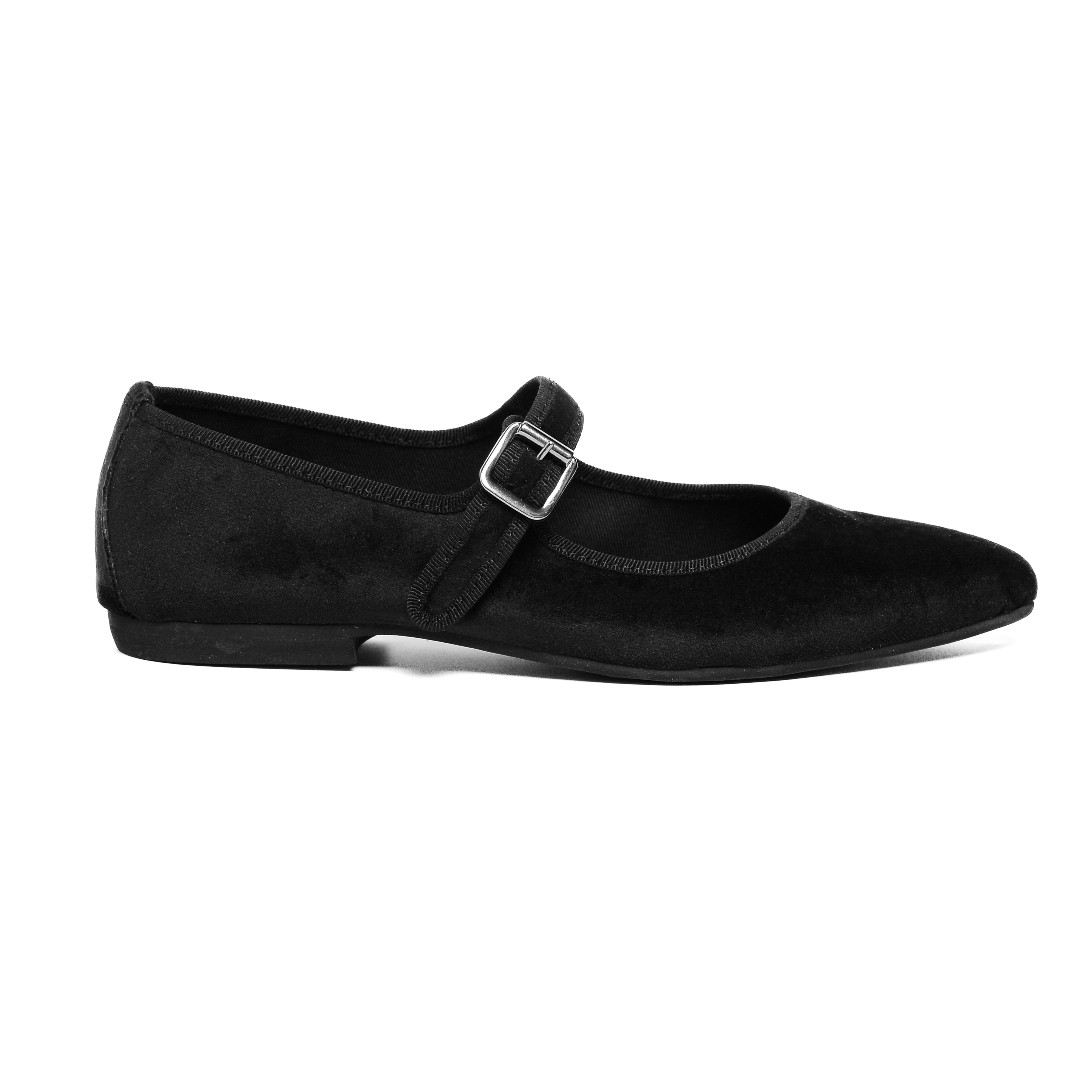 Flavia Mary Jane velluto nero