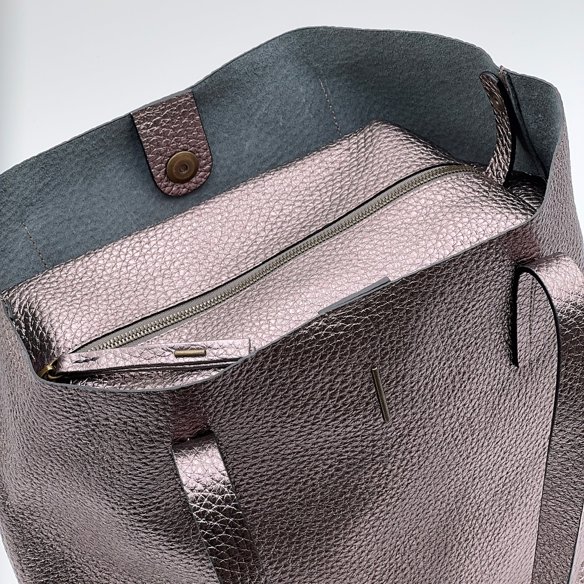 Alice bag metaltaurus acciaio rose