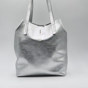 Alice bag laminato argento