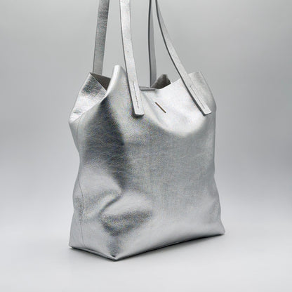 Alice bag laminato argento