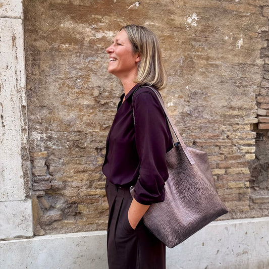 Alice bag metaltaurus acciaio rose