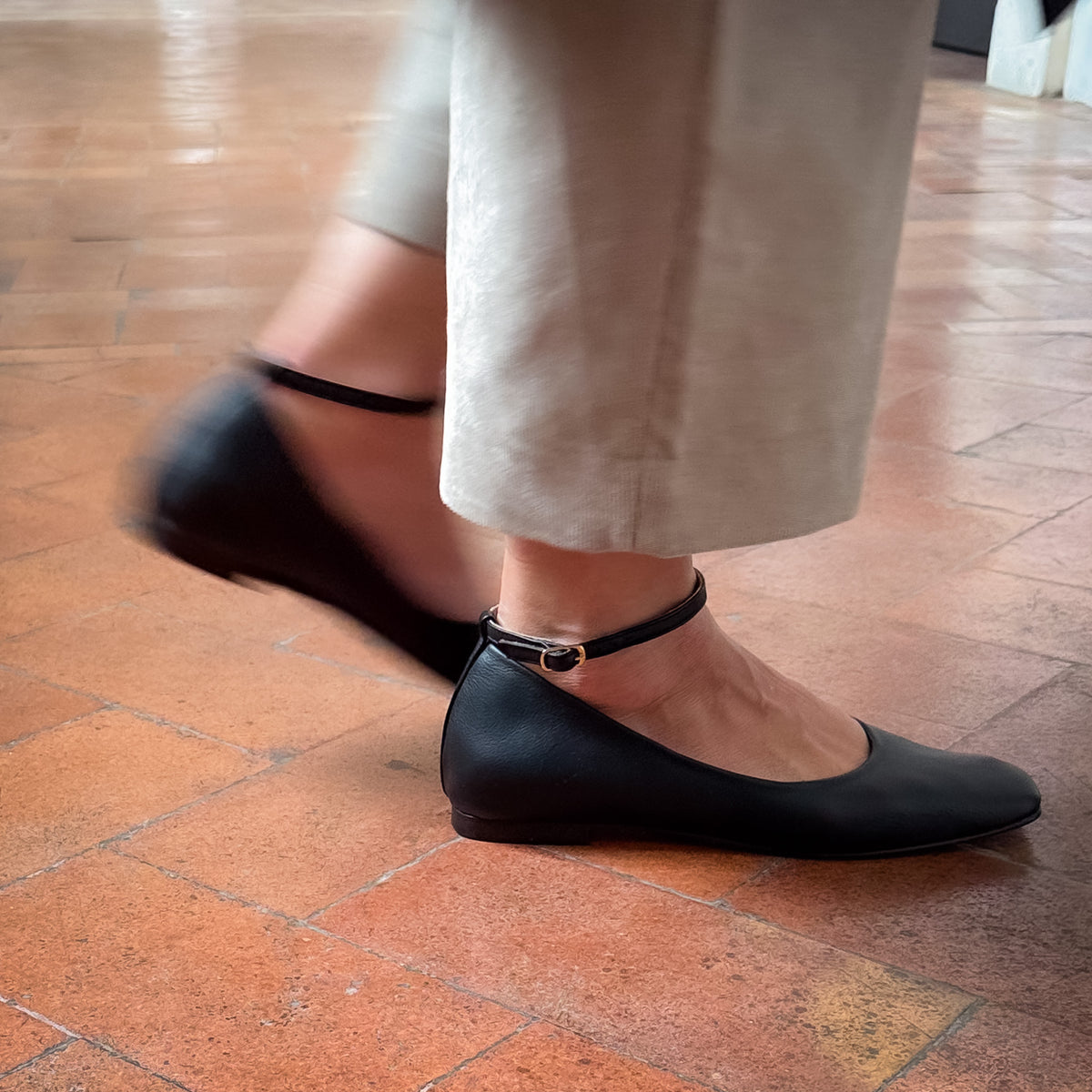 Ballerina Fiore mousse nera SHOOTING