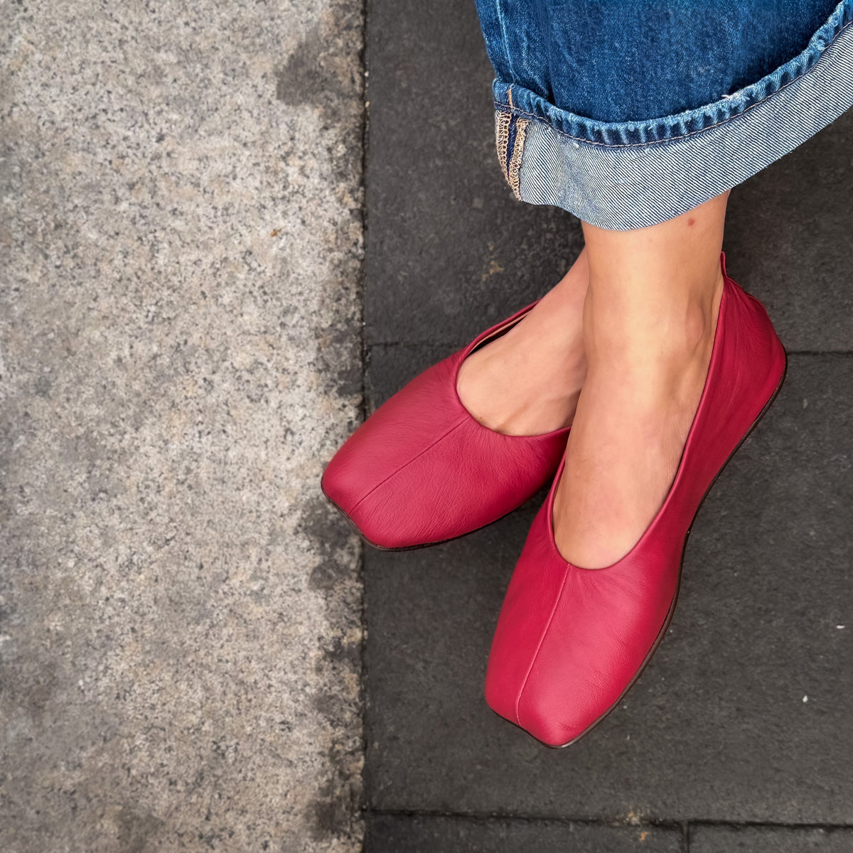 Ballerina Tabi mistral rosso SHOOTING